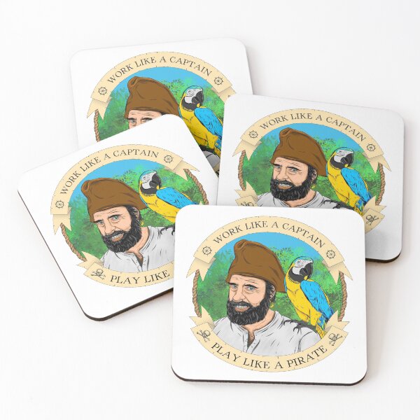 Item preview, Pirate Quote Graphic - "Work Like A Captain... Play Like A Pirate" designed and sold by RonTo.