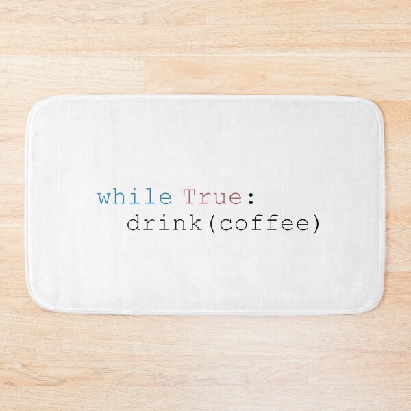 Item preview, Python Infinite Coffee Loop (Light Mode) designed and sold by azure-ataraxia.