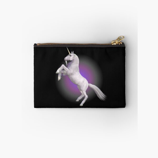 Item preview, Beautiful White Unicorn Rearing Up With Purple Background Design designed and sold by EarthArtDesigns.