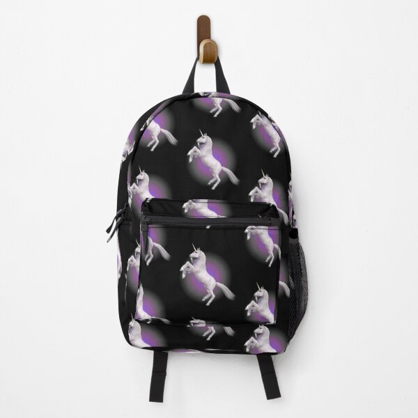 Item preview, Beautiful White Unicorn Rearing Up With Purple Background Design designed and sold by EarthArtDesigns.