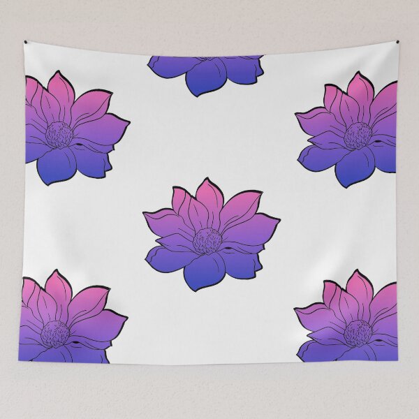 Item preview, Purple Pink Blue Lily Flower Sticker designed and sold by Brooke’s Broadway Stickers.