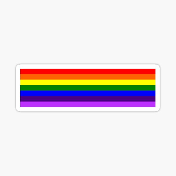 Rainbow Line Sticker