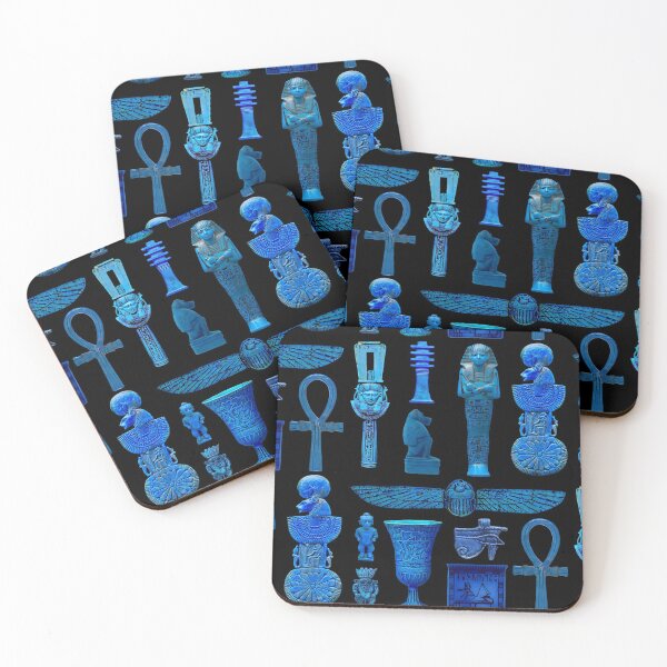 Item preview, Egyptian faience collection (on black) designed and sold by DotorEaon.