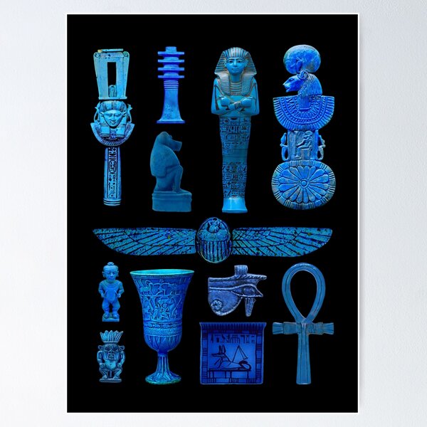 Item preview, Egyptian faience collection (on black) designed and sold by DotorEaon.