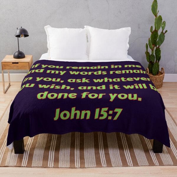 Item preview, Bible Verse John 15:7 designed and sold by Prayingwarrior.