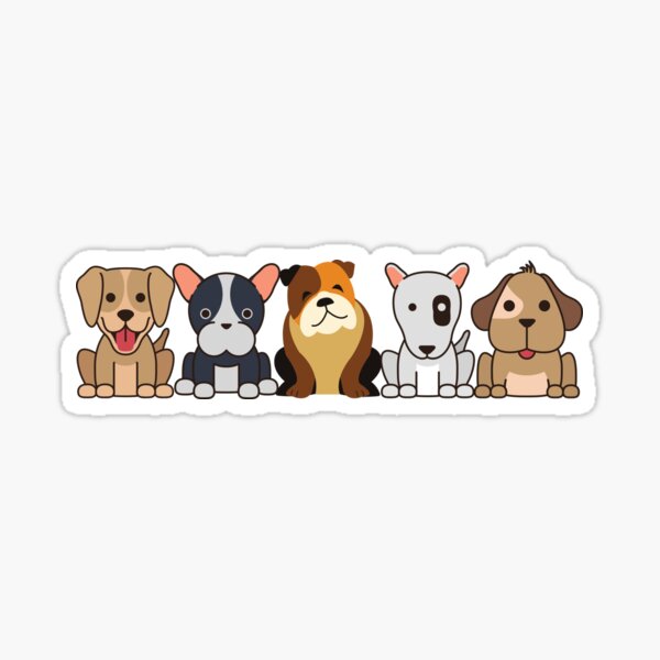 Dog Line Sticker