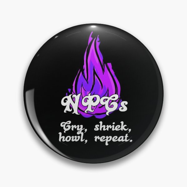 Item preview, Cry, Shriek, Howl, Repeat - NPC Quote Shirts designed and sold by SeattleLARP.