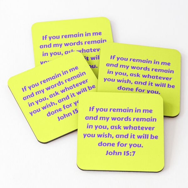 Item preview, Bible Verse John 15:7 designed and sold by Prayingwarrior.