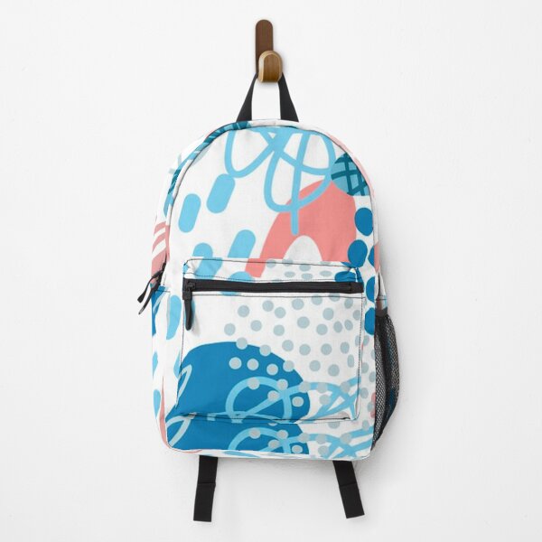 Item preview, Pink and Blue Abstract Art Doodle designed and sold by pugmom4.