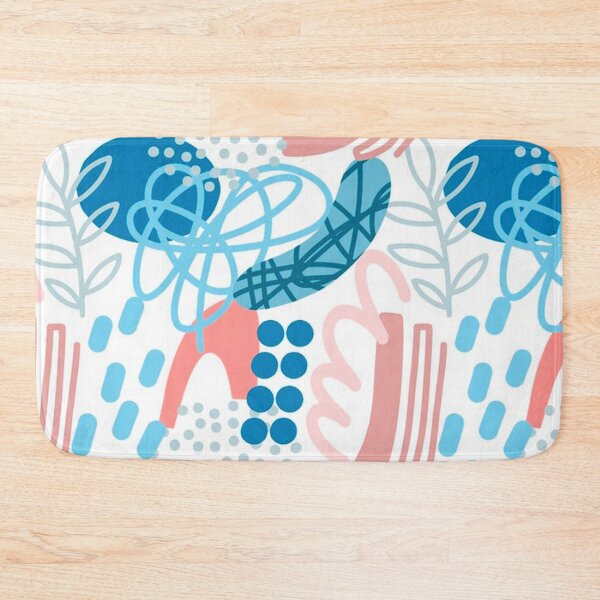 Item preview, Pink and Blue Abstract Art Doodle designed and sold by pugmom4.
