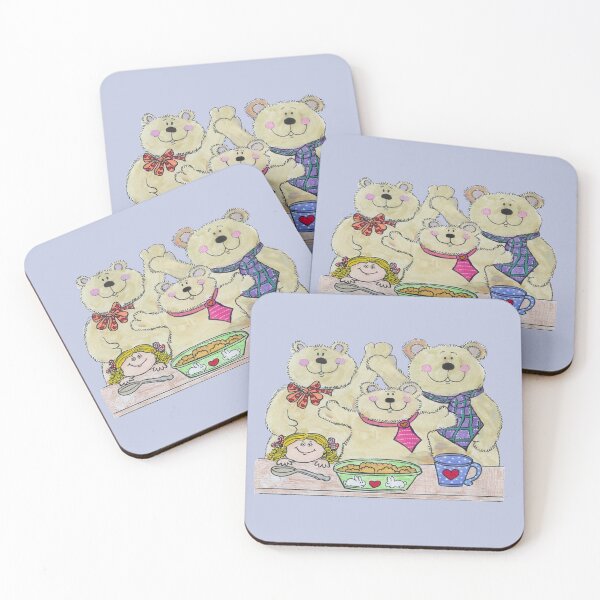 Item preview, Girlie and three bears designed and sold by Janet Herbert.