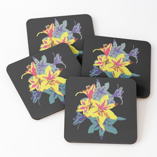 Item preview, Abstract Flowers Neon Pop Art  designed and sold by Trixiloo.
