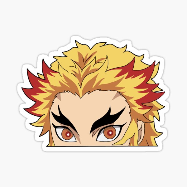 kyojuro peeker Sticker