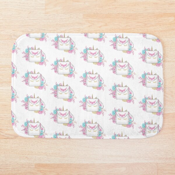 Item preview, Unicorn fashion bag and flowers illustration designed and sold by Lalanacliparts.