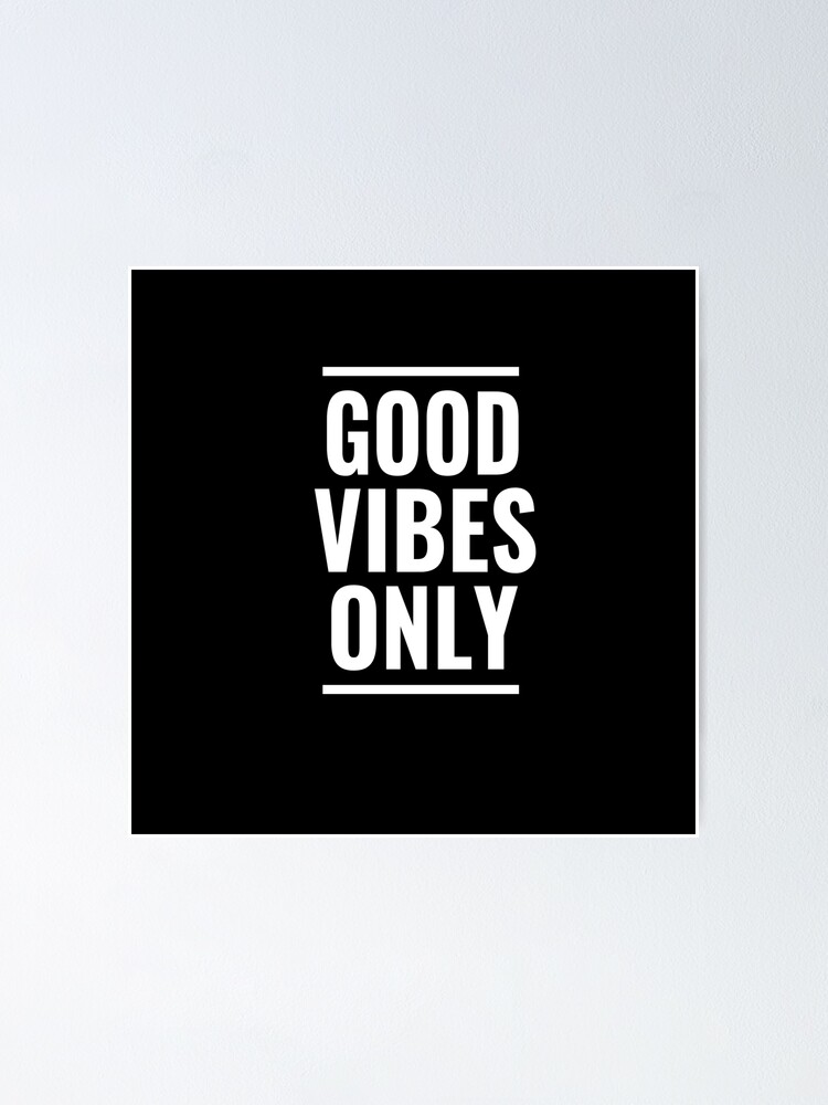 "good vibes only emoji" Poster by TheTrendstore Redbubble