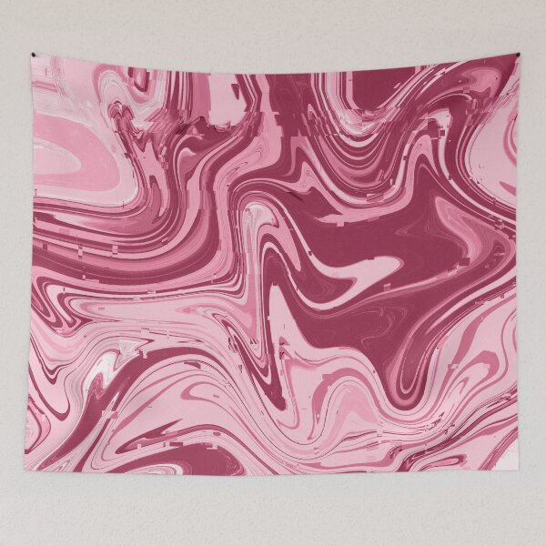 Aperçu de l'œuvre Bubblegum Dream (Glitchy Liquid Marble #2) créée et vendue par TheBeeShoppe.
