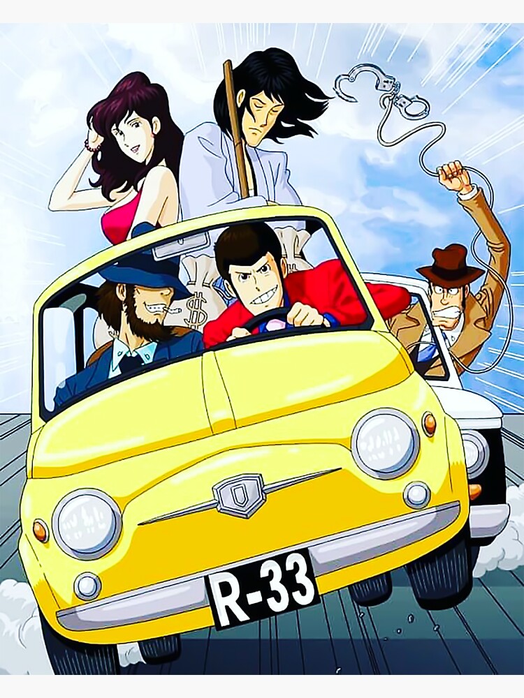 "lupin anime art" Sticker by hendercassin | Redbubble