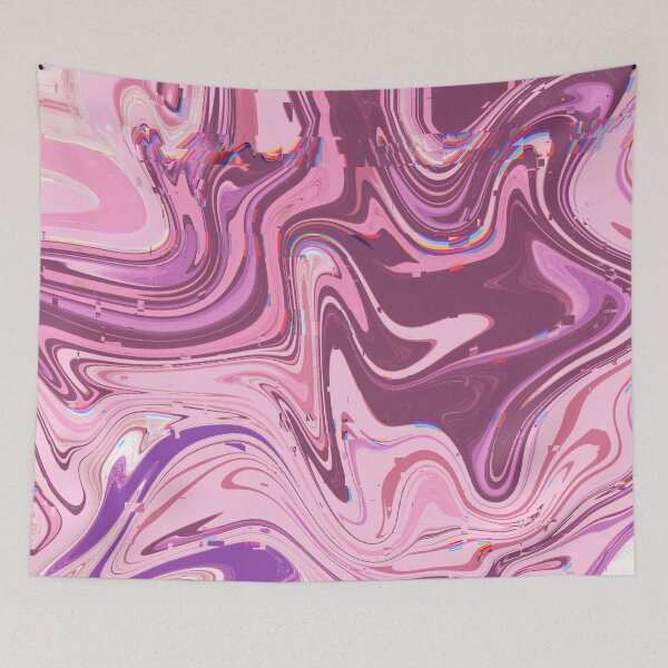 Aperçu de l'œuvre Candy Shop Tomorrow (Glitchy Liquid Marble #3) créée et vendue par TheBeeShoppe.