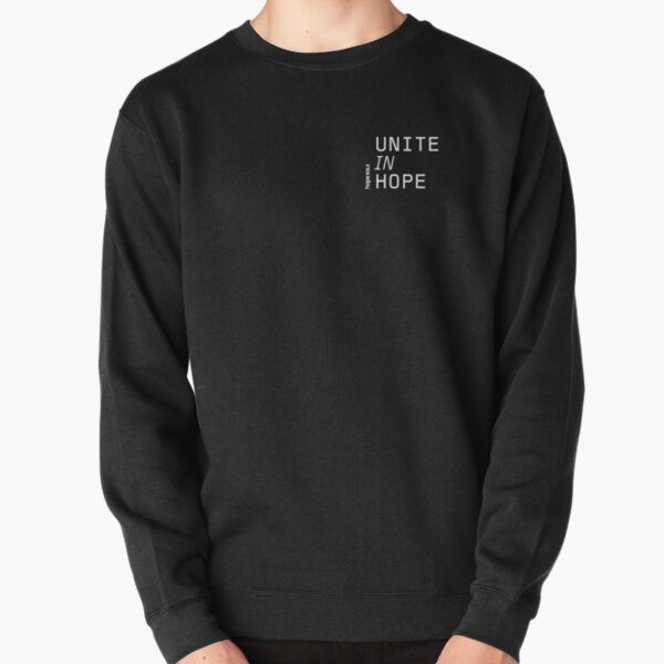 Unite in Hope pocket print Pullover Sweatshirt