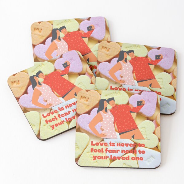Item preview, LOVE IS NEVER TO FEEL FEAR NEXT TO YOUR LOVED ONE. designed and sold by Anzakaizen.