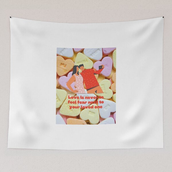 Item preview, LOVE IS NEVER TO FEEL FEAR NEXT TO YOUR LOVED ONE. designed and sold by Anzakaizen.