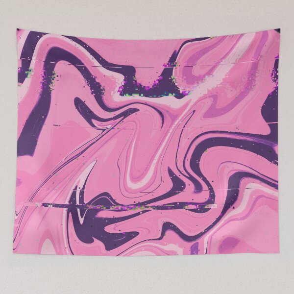 Aperçu de l'œuvre Presque trop sucré (Glitchy Liquid Marble #6) créée et vendue par TheBeeShoppe.