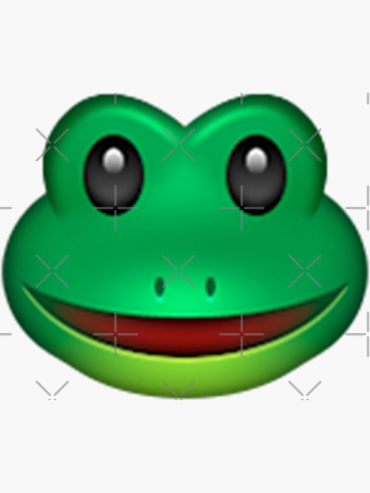 "Emoji Frog" Sticker by animalz | Redbubble