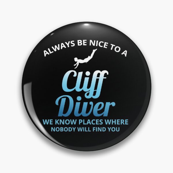 Item preview, Cliff Diving Tombstoning Base Jumping Extreme Sports Funny designed and sold by CuteDesigns1.
