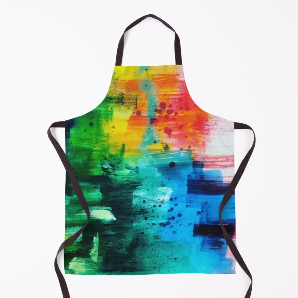 Artikelvorschau, Abstrakte Kunst: Regenbogen Pinselstriche + Splatter Paint + Imagination entworfen und verkauft von VONTARIA.