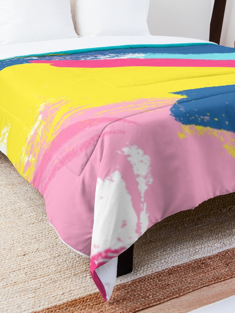 Alternate view of Bright Beautiful Brushstrokes Comforter