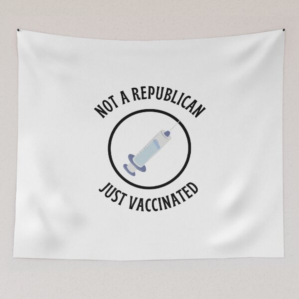 Item preview, Not a Republican Just Vaccinated designed and sold by HDTees4U.