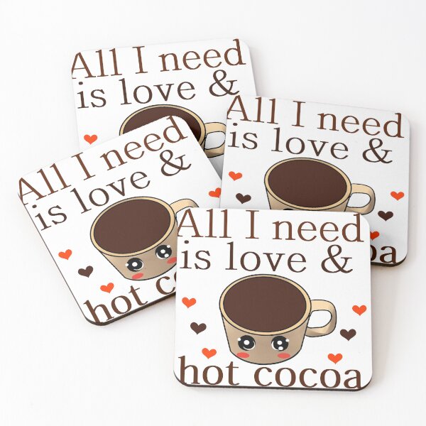 Aperçu de l'œuvre Tout ce dont j'ai besoin c'est d'amour et de chocolat chaud créée et vendue par BeccaKenDesigns.