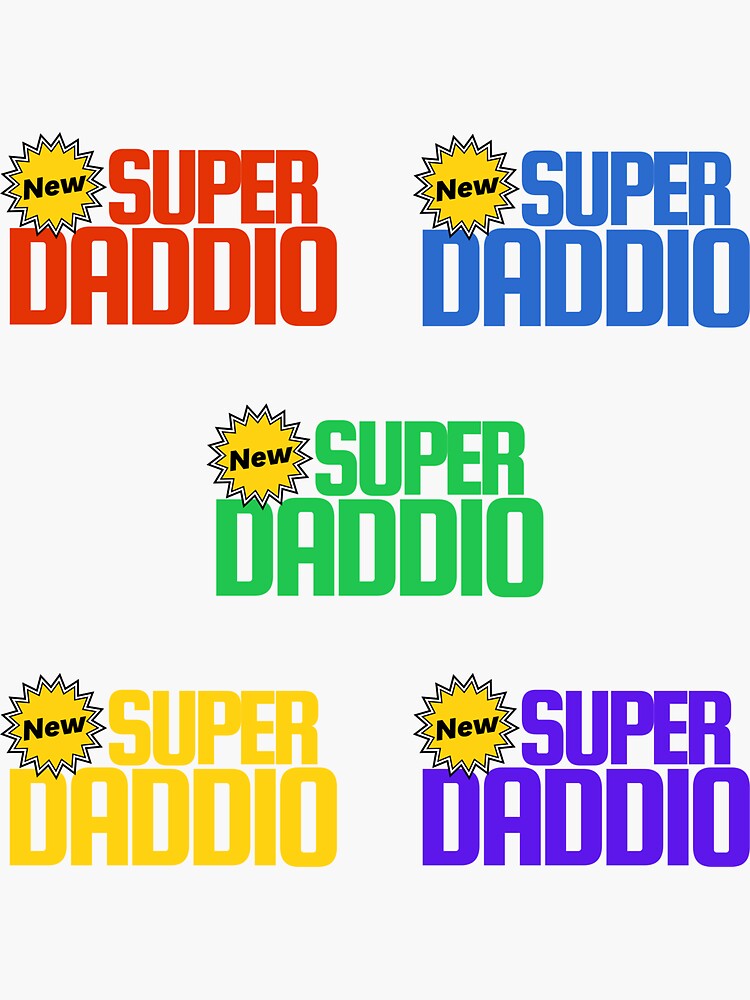 Supper Daddio Color Sticker Pack Sticker By Creativish Redbubble