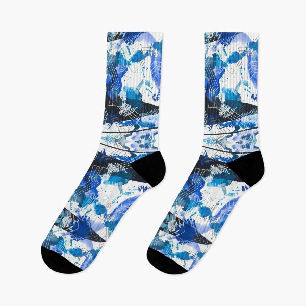Item preview, 90’s Abstract Fire Design Blue designed and sold by Clemstarz.