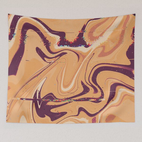Aperçu de l'œuvre Compter sur vous (Glitchy Liquid Marble #10) créée et vendue par TheBeeShoppe.