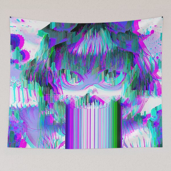 Item preview, Glitched Anime Girl Glitch Art designed and sold by glitchhub.