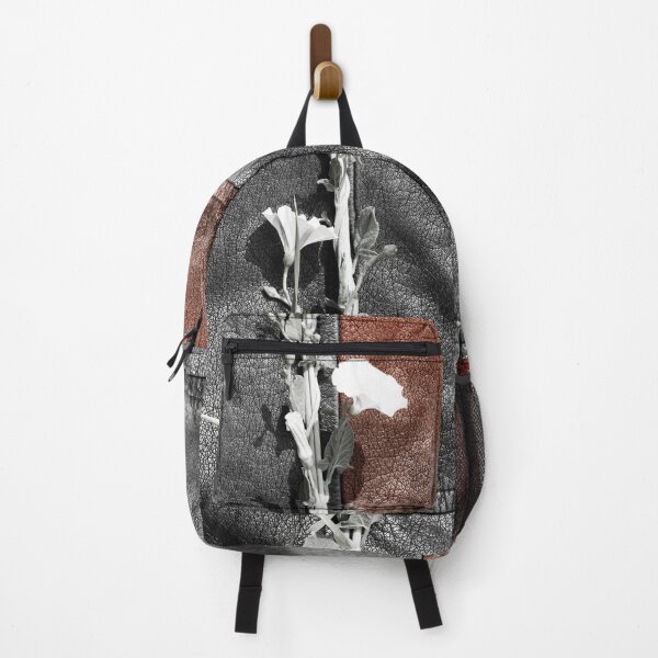 Item preview, Plant on gray leather with brown patch designed and sold by CatCarrot.