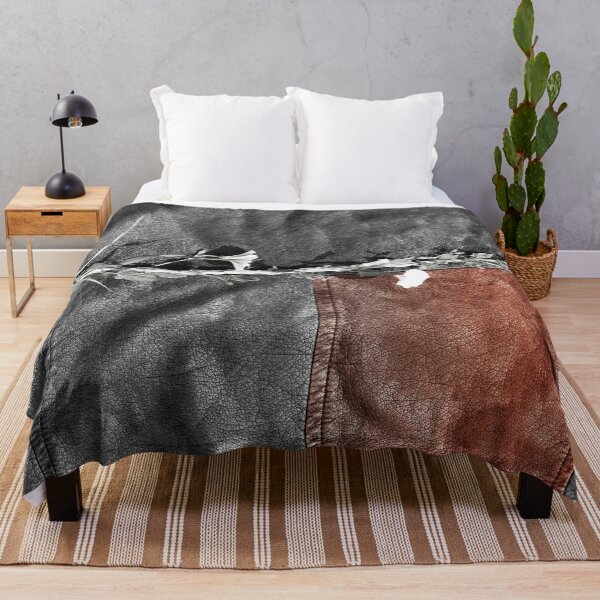 Item preview, Plant on gray leather with brown patch designed and sold by CatCarrot.
