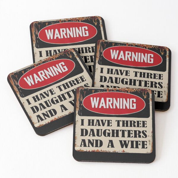 Item preview, Warning i have three daughters and a wife Father's day, dad bod, gift for dad, birthday gift designed and sold by ryanpensyp.