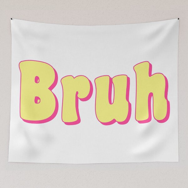 Item preview, Bruh - pink and yellow designed and sold by synthesizer.