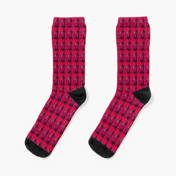Legakulie Pinguin Blütenblätter orange pink Socks