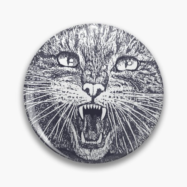 Item preview, Cat wildcat hisses designed and sold by 1001karte.