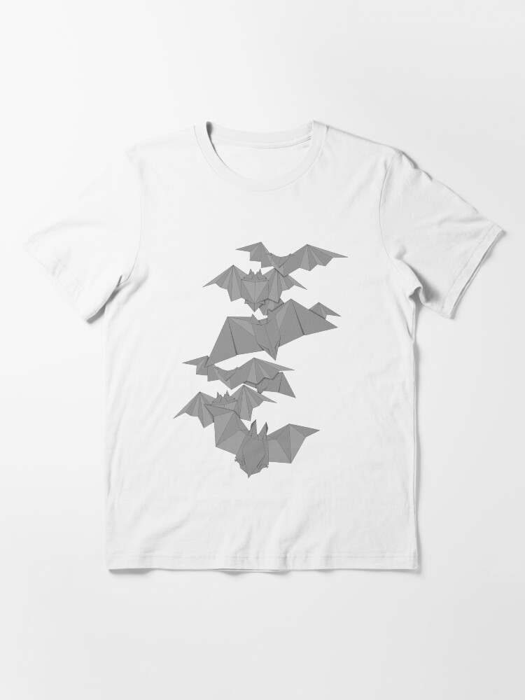 Alternate view of Bat Origami Essential T-Shirt