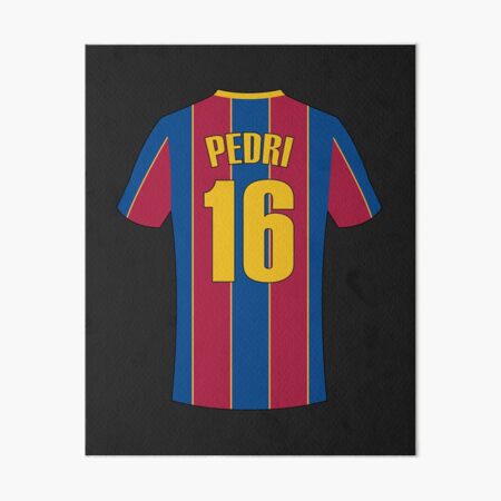 Nike Barcelona Away Stadium Shirt 2021-22 with Pedri 16 Printing