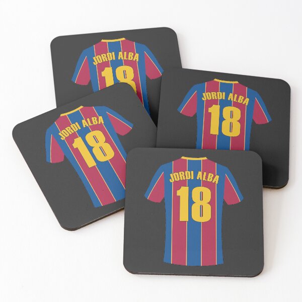 Item preview, Barcelona football jersey number 18 designed and sold by Justtrendytees.