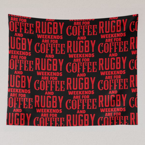 Item preview,  Weekends Are For Coffee And Rugby, Funny Rugby And Coffee Gift For Mum's, Dad's, Brother's, and Sister's designed and sold by BigJackTees.