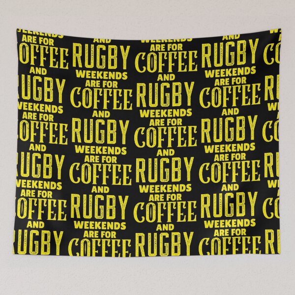 Item preview, Weekends Are For Coffee And Rugby, Funny Rugby And Coffee Gift For Mum's, Dad's, Brother's, and Sister's designed and sold by BigJackTees.