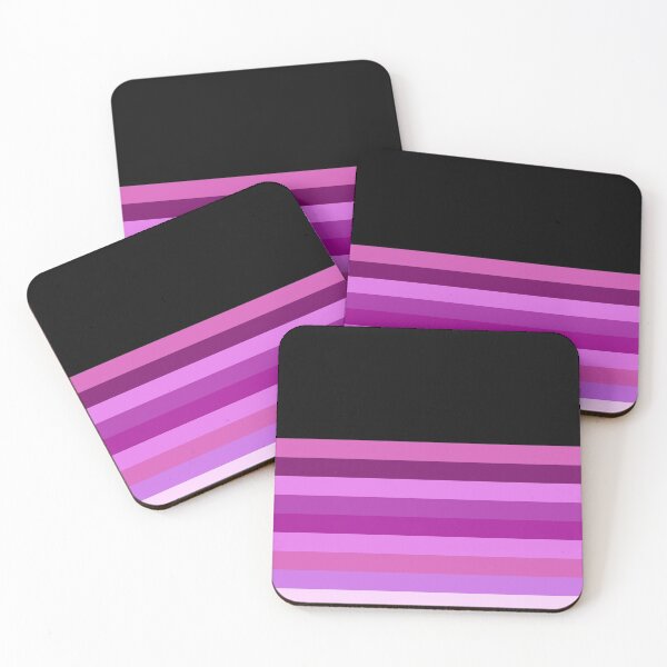 Item preview, Seamless striped pattern black with different shades of purple designed and sold by seelya83.