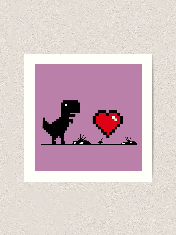 Pixel T-Rex Art Print for Sale by maddreamerr