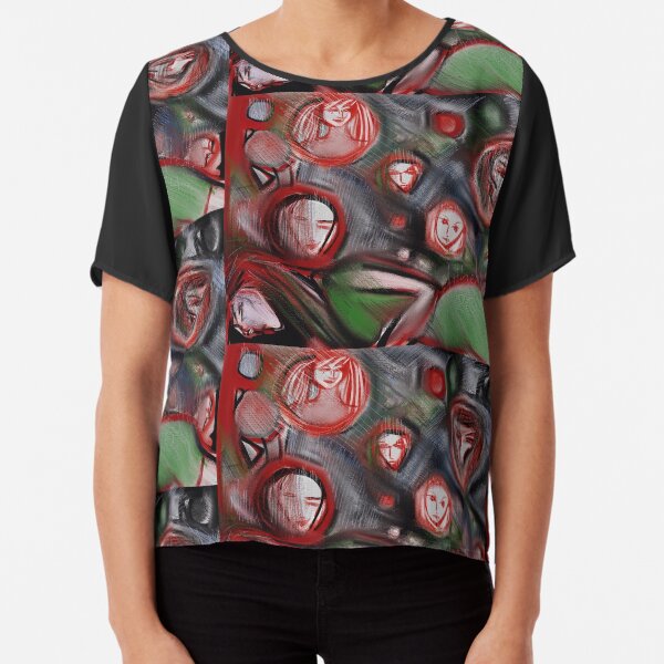 The Enemies of Tall Poppy Chiffon Top